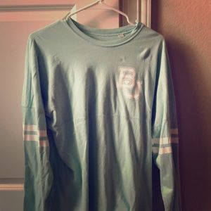 Green BU long sleeve tee